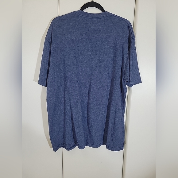 Nirvana Mens XL Blue Yellow Kurt Cobain Smiley Face Concert T-Shirt - Picture 4 of 5